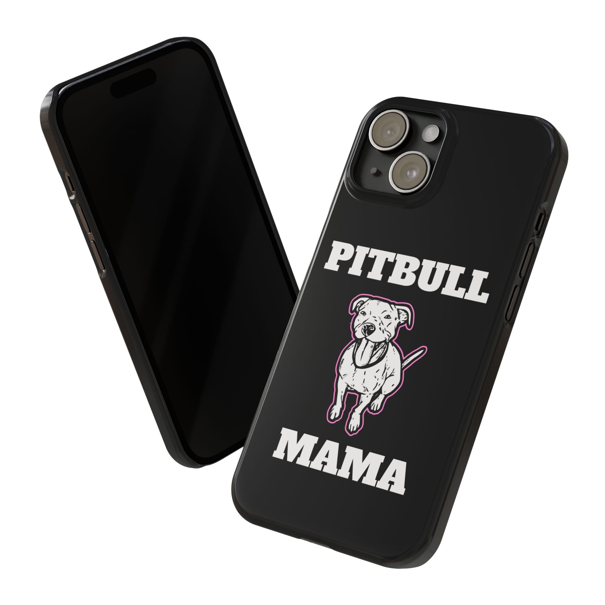 Premium Pitbull Mama 2 iPhone Case | Pitbull Gifts Slim Phone Cases