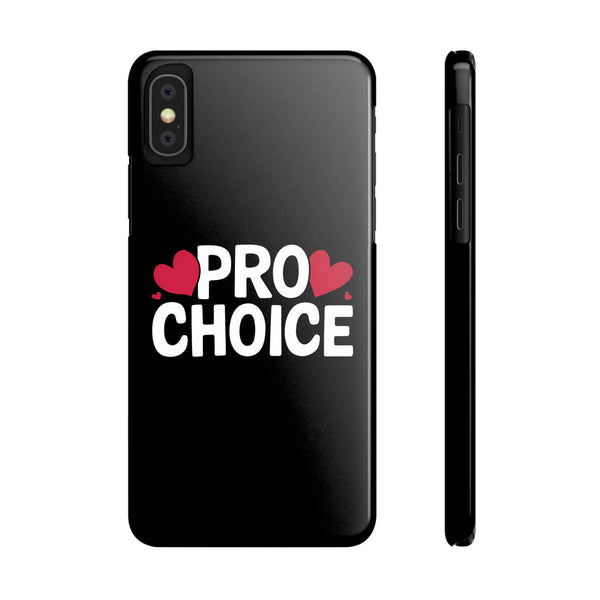 Premium Pro Choice iPhone Case | Feminist Pro Choice Gifts Slim Phone Cases