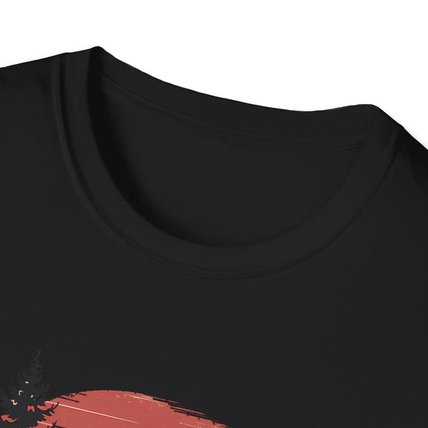 Sasquatch In the Forrest Bigfoot Sunset Shirt T-Shirt