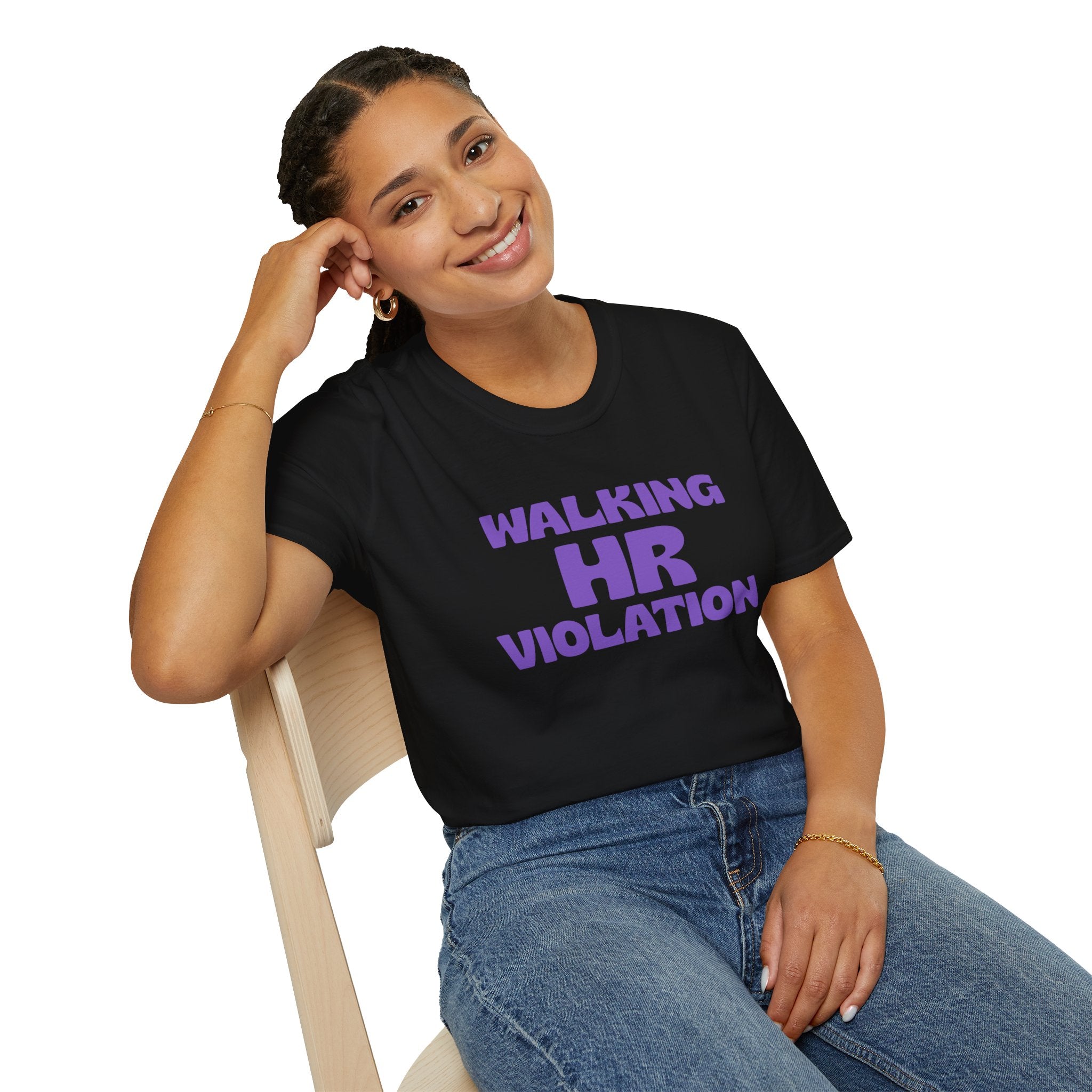 Walking HR Violation T-Shirt — Funny Workplace Humor Tee