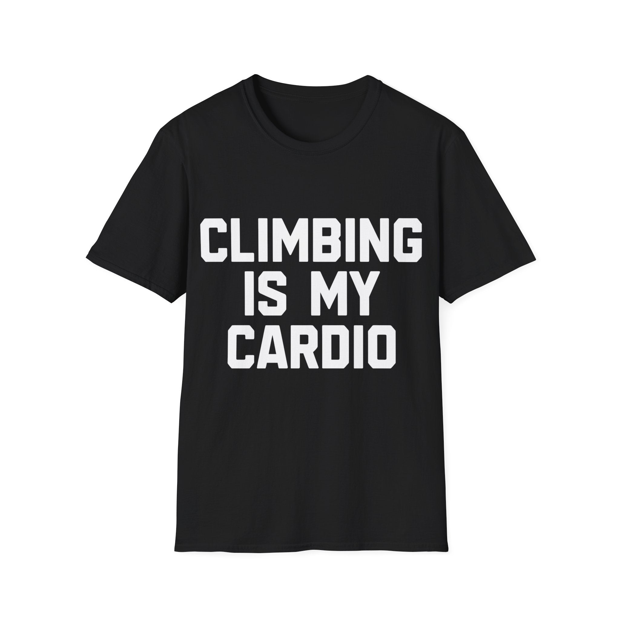 Climbing Is My Cardio Rock Climbing Shirt | Indoor Climbing Gifts | Unisex Rock Climbing T Shirt