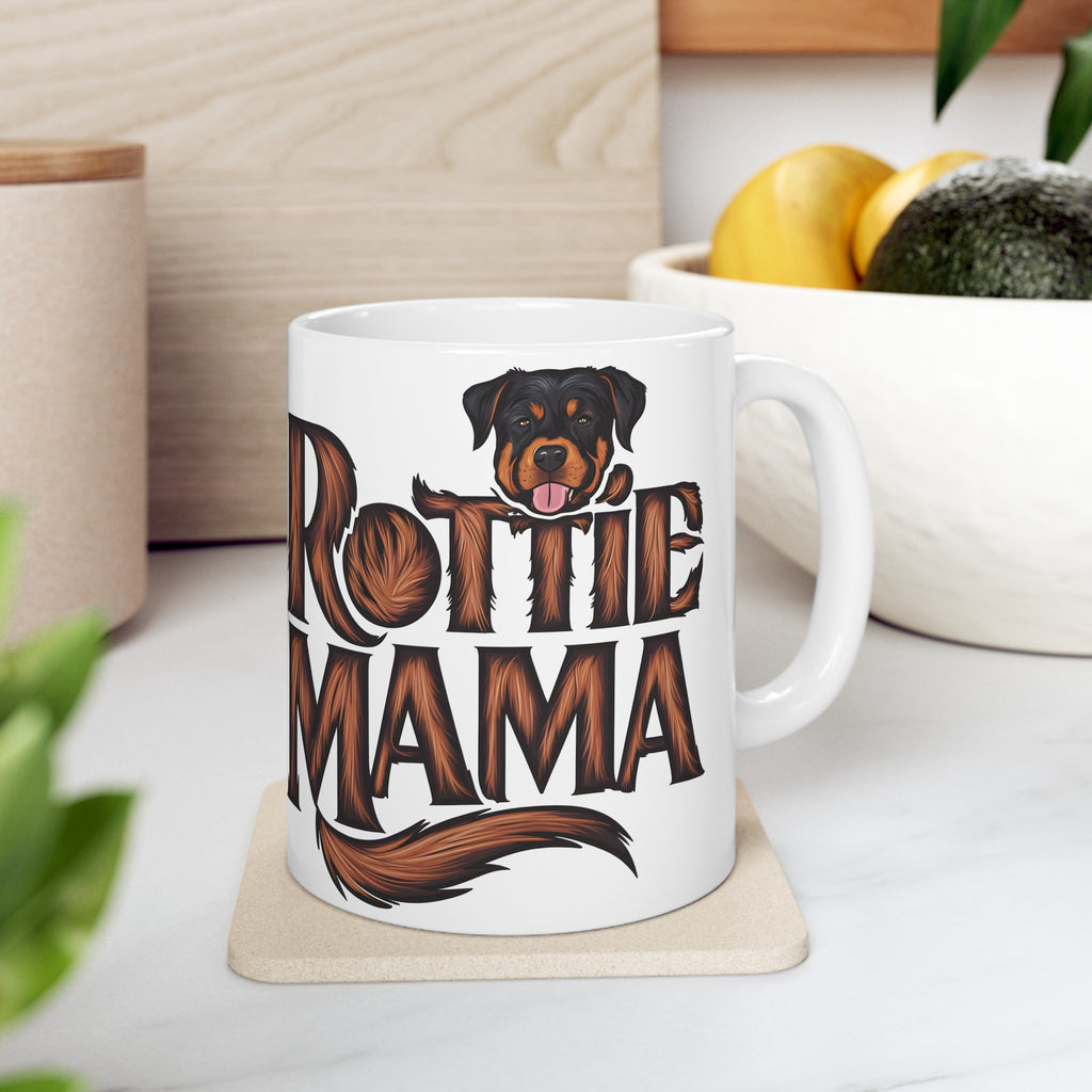 Rottie Mama Rottweiler Mug 2 | Rottweiler Gifts | Gifts For Rottweiler Ceramic Mug 11oz