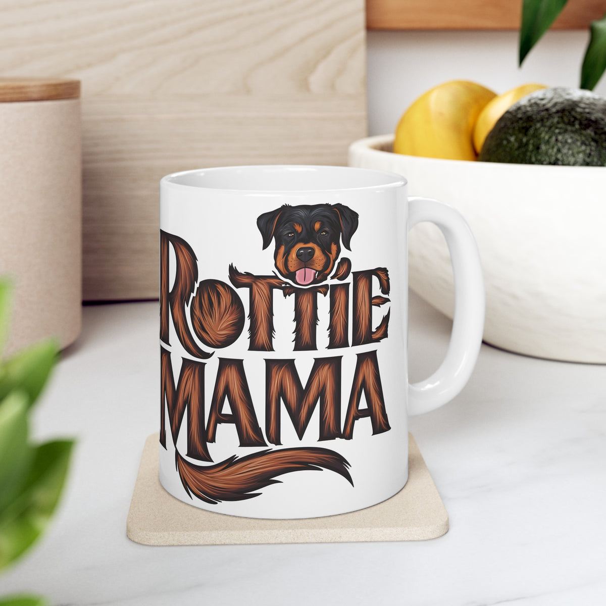 Rottie Mama Rottweiler Mug 2 | Rottweiler Gifts | Gifts For Rottweiler Ceramic Mug 11oz
