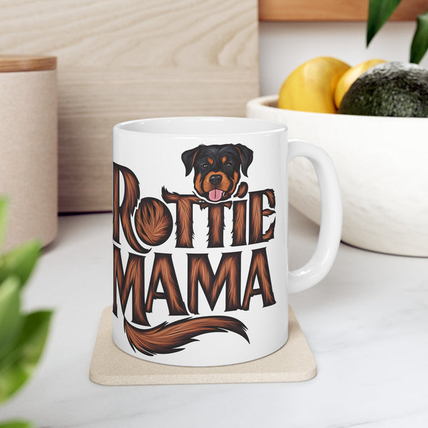 Rottie Mama Rottweiler Mug 2 | Rottweiler Gifts | Gifts For Rottweiler Ceramic Mug 11oz