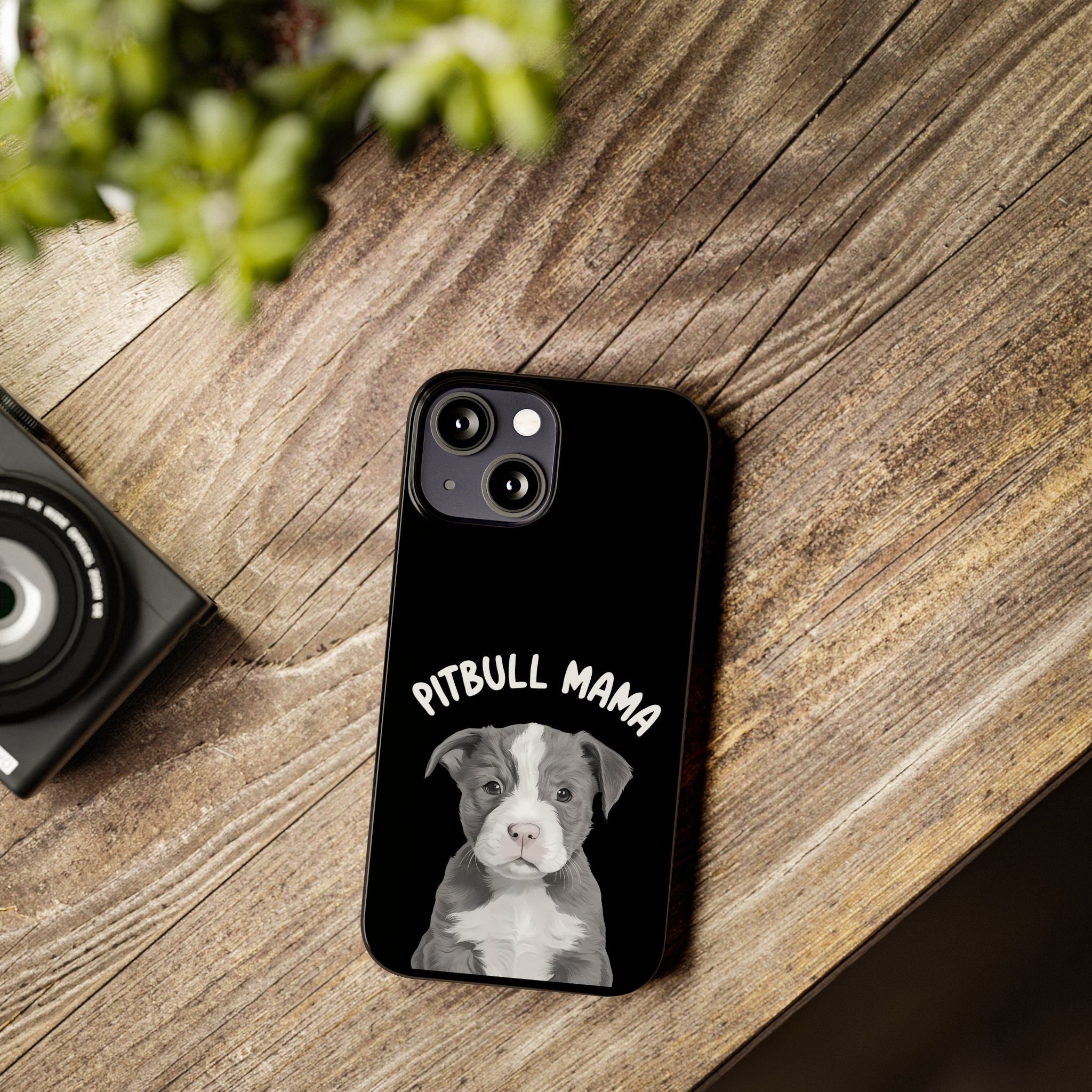 Premium Pitbull Mama iPhone Case | Pitbull Gifts Slim Phone Cases