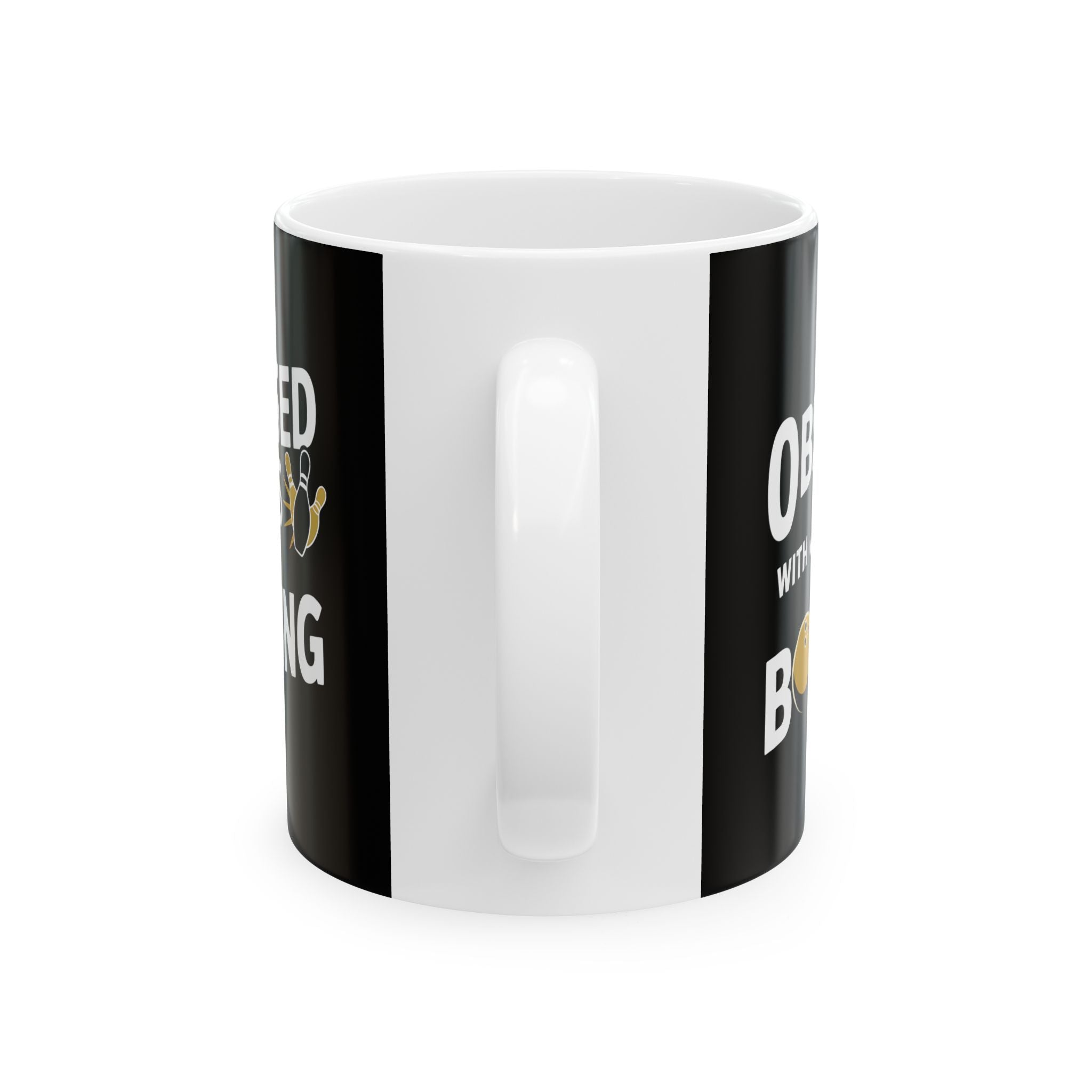 Obsessed With Jesus And Bowling Ceramic Mug | Love Faith In Jesus Gifts (11oz)