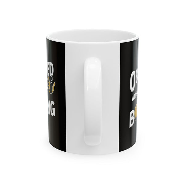 Obsessed With Jesus And Bowling Ceramic Mug | Love Faith In Jesus Gifts (11oz)