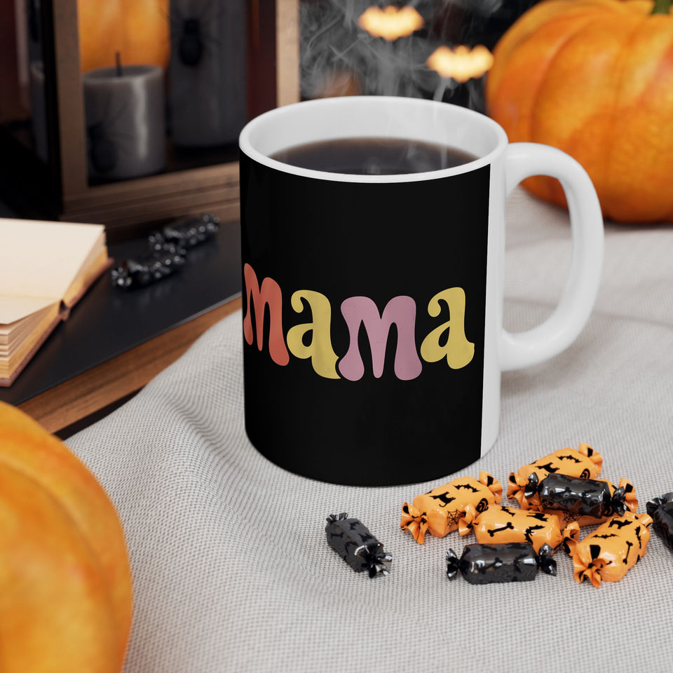 Womens Mama Mug | Birthday Mom Merchandise | Mothers Day Gifts Ceramic Mug 11oz - 4
