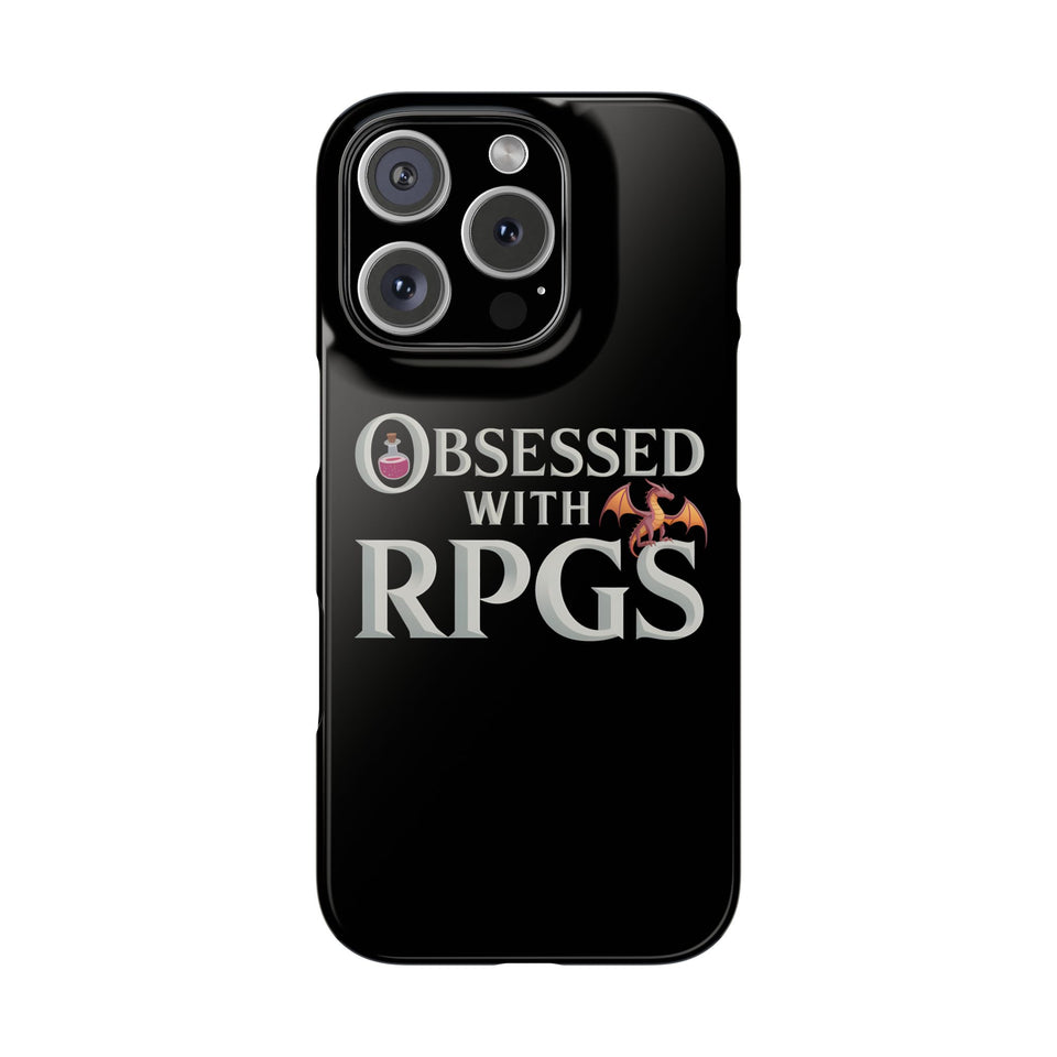 Premium Obsessed With RPGs iPhone Case | Fantasy Role Playing Game Slim Phone Cases