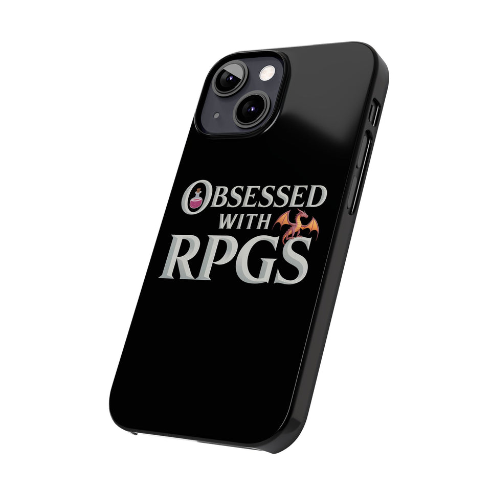 Premium Obsessed With RPGs iPhone Case | Fantasy Role Playing Game Slim Phone Cases