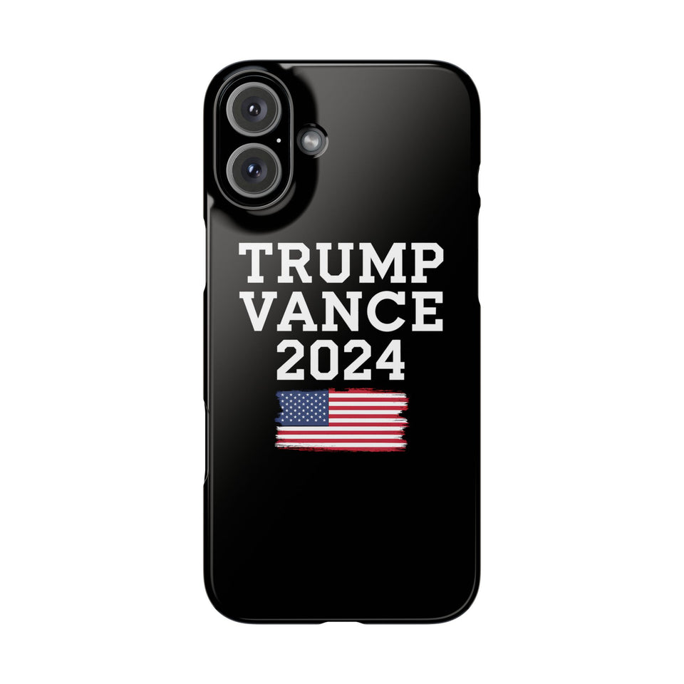 Premium Trump Vance 2024 iPhone Case | Donald Trump Gifts Slim Phone Cases