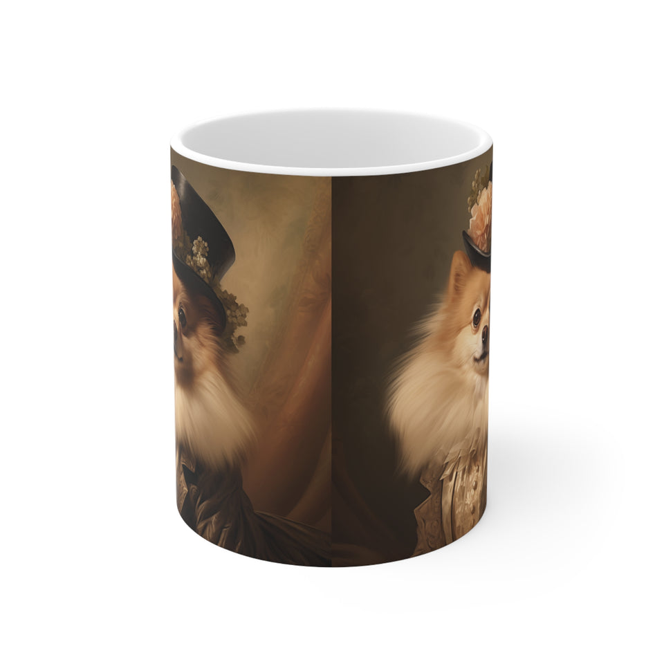 Classical Painting Pomeranian Mug 2 | Pomeranian Coffee Mug | Pomeranian Gifts | Pomeranian Presents | Pomeranian Mug 11oz