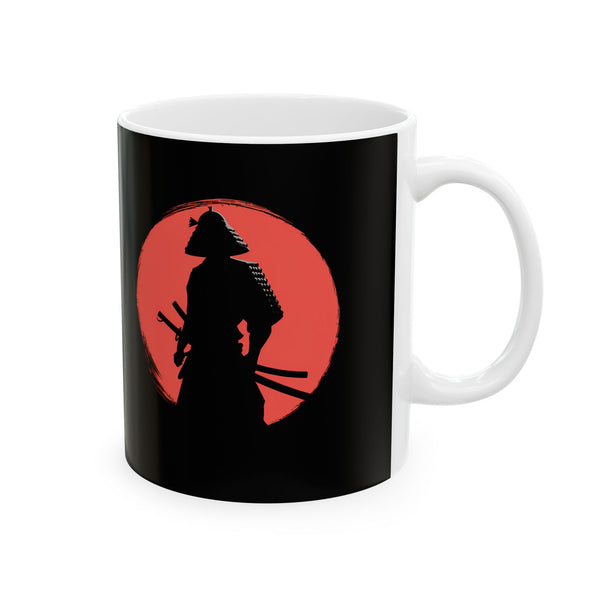 Samurai Red Moon Mug