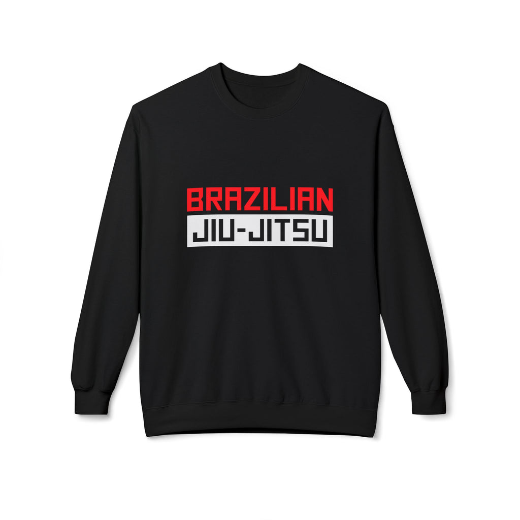 Brazilian Jiu Jitsu Logo BJJ Unisex Midweight Softstyle Fleece Crewneck Sweatshirt