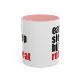 Brazilian Jiu Jitsu Eat Sleep BJJ Repeat | BJJ Accent Coffee Mug Brazilian Jiu Jitsu Eat Sleep BJJ Repeat | BJJ Accent Coffee Mug