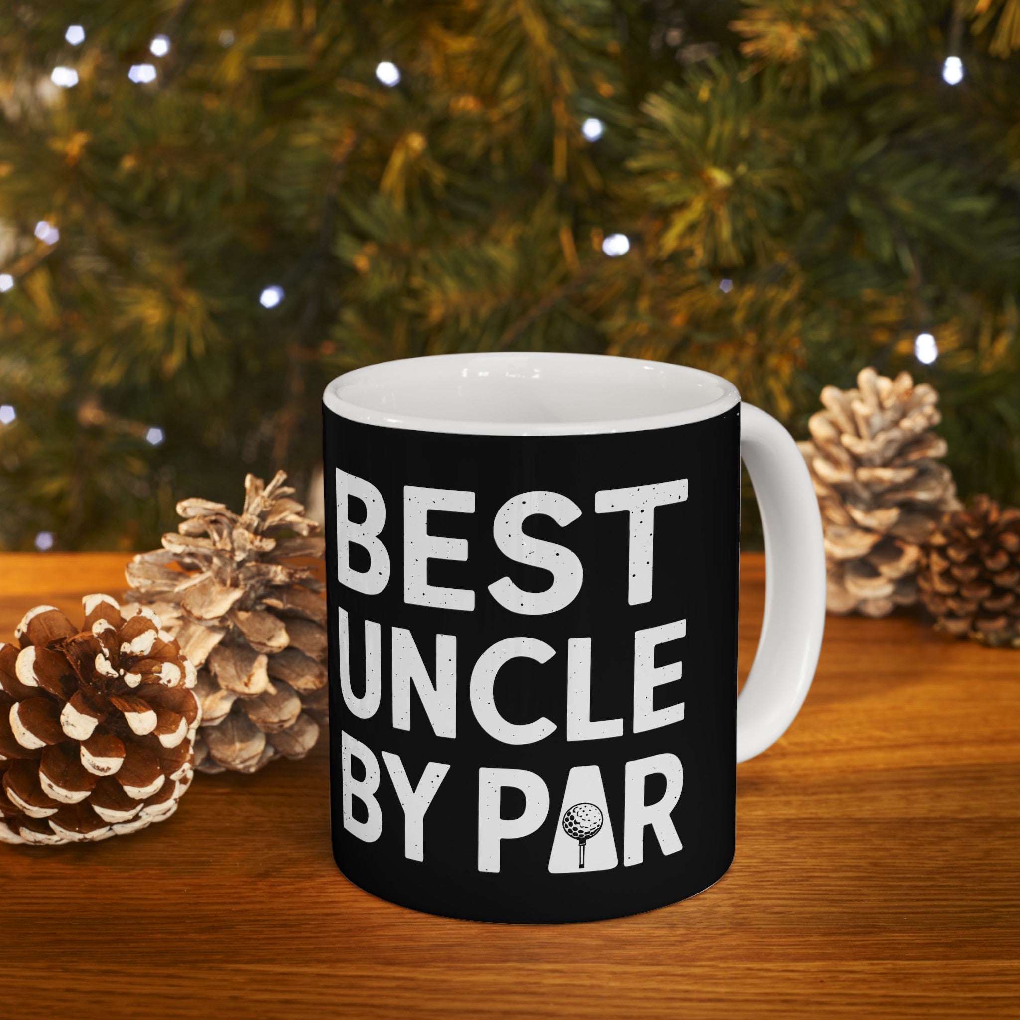 Best Uncle By Par Funny Golf Mug | Golf Gift | Uncle Merchandise | WUncle Birthday Gifts | Uncle Presents Golf Ceramic Mug 11oz
