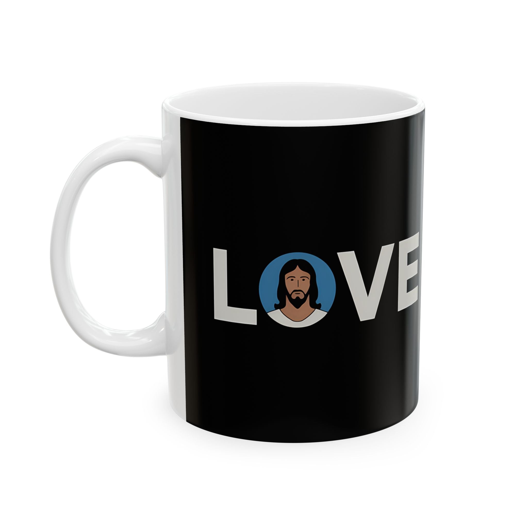 Love Jesus Ceramic Mug | Cute Faith In Jesus Gifts (11oz)