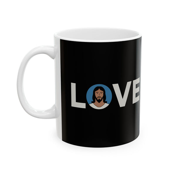 Love Jesus Ceramic Mug | Cute Faith In Jesus Gifts (11oz)