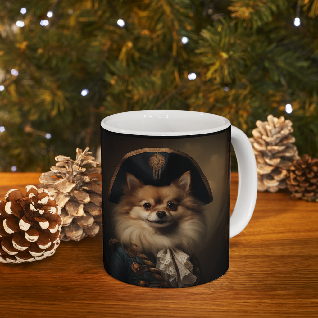 Classical Painting Pomeranian Mug | Pomeranian Coffee Mug | Pomeranian Gifts | Pomeranian Presents | Pomeranian Mug 11oz