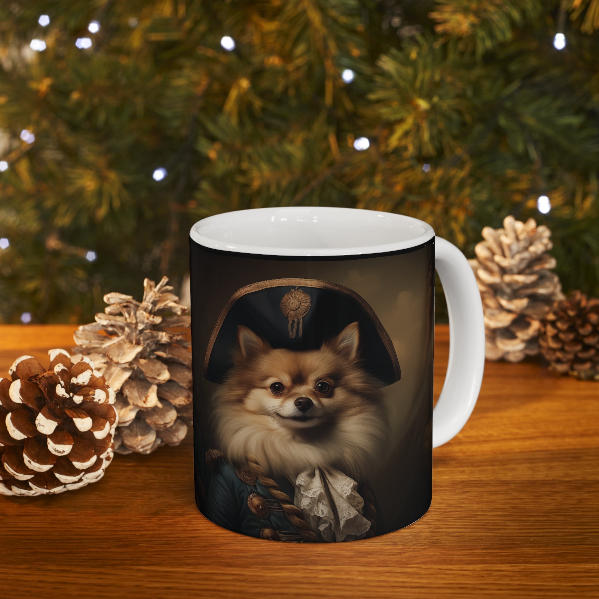 Classical Painting Pomeranian Mug | Pomeranian Coffee Mug | Pomeranian Gifts | Pomeranian Presents | Pomeranian Mug 11oz