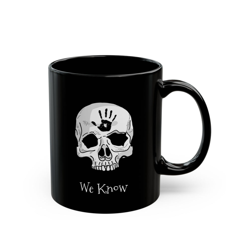 Dark Brotherhood We Know 11 oz Mug | Video Game Coffee Mug | Gaming RPG Video Game Black Mug (11oz & 15oz)