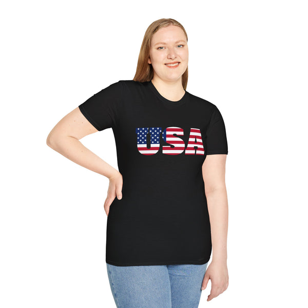 American Flag 4th of July USA Flag Patriotic T-Shirt - American Flag 4th of July USA Tee