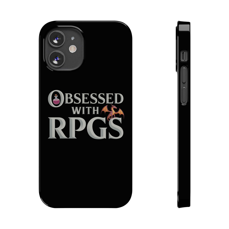 Premium Obsessed With RPGs iPhone Case | Fantasy Role Playing Game Slim Phone Cases