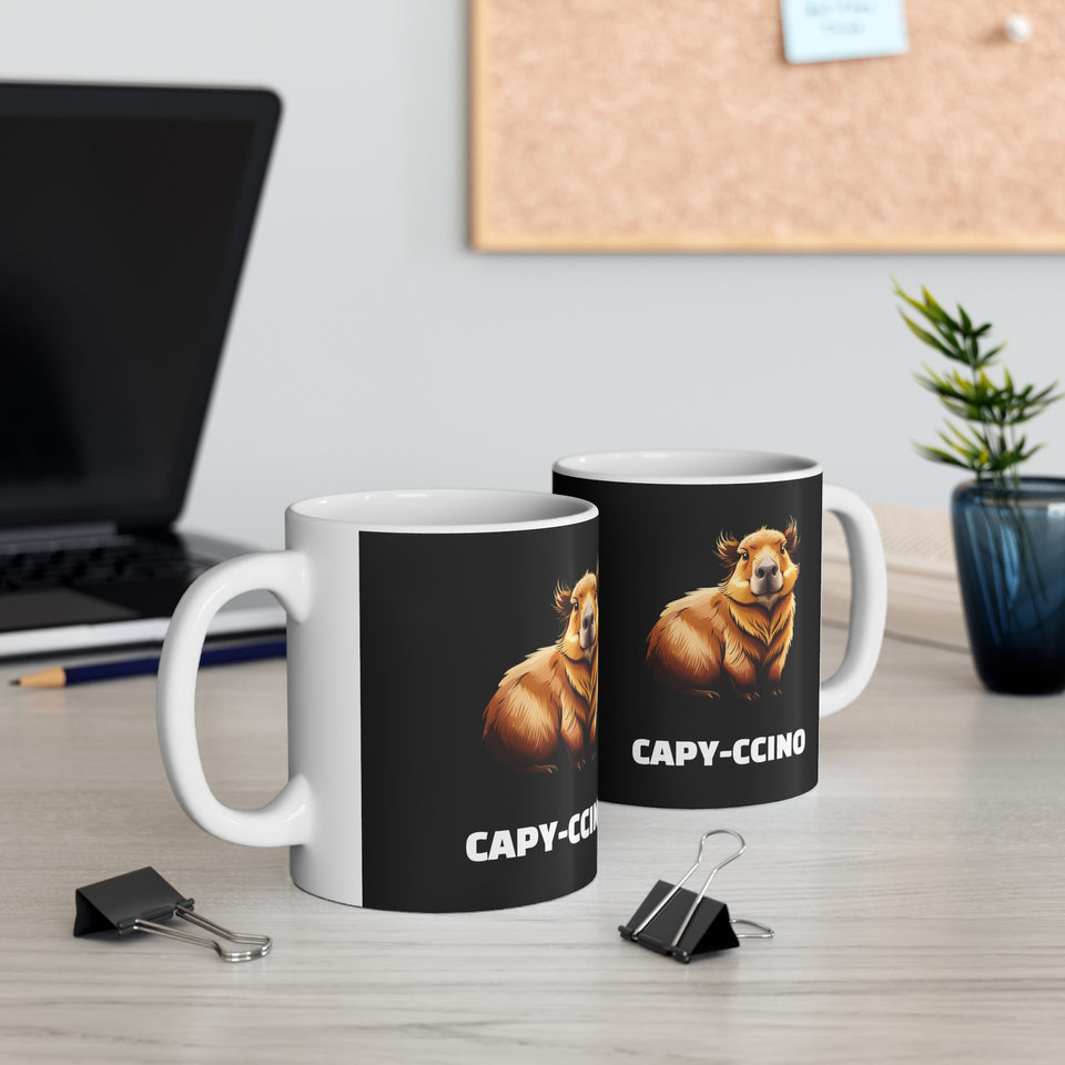 Capybara Mug | Capybara Coffee Mug | Funny Capy-Ccino Mug 11oz