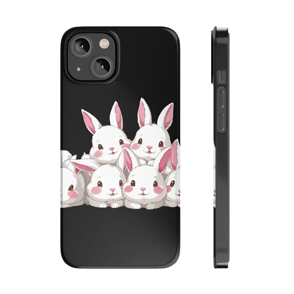Premium Cute Rabbit iPhone Case | Rabbit Gifts Slim Phone Cases