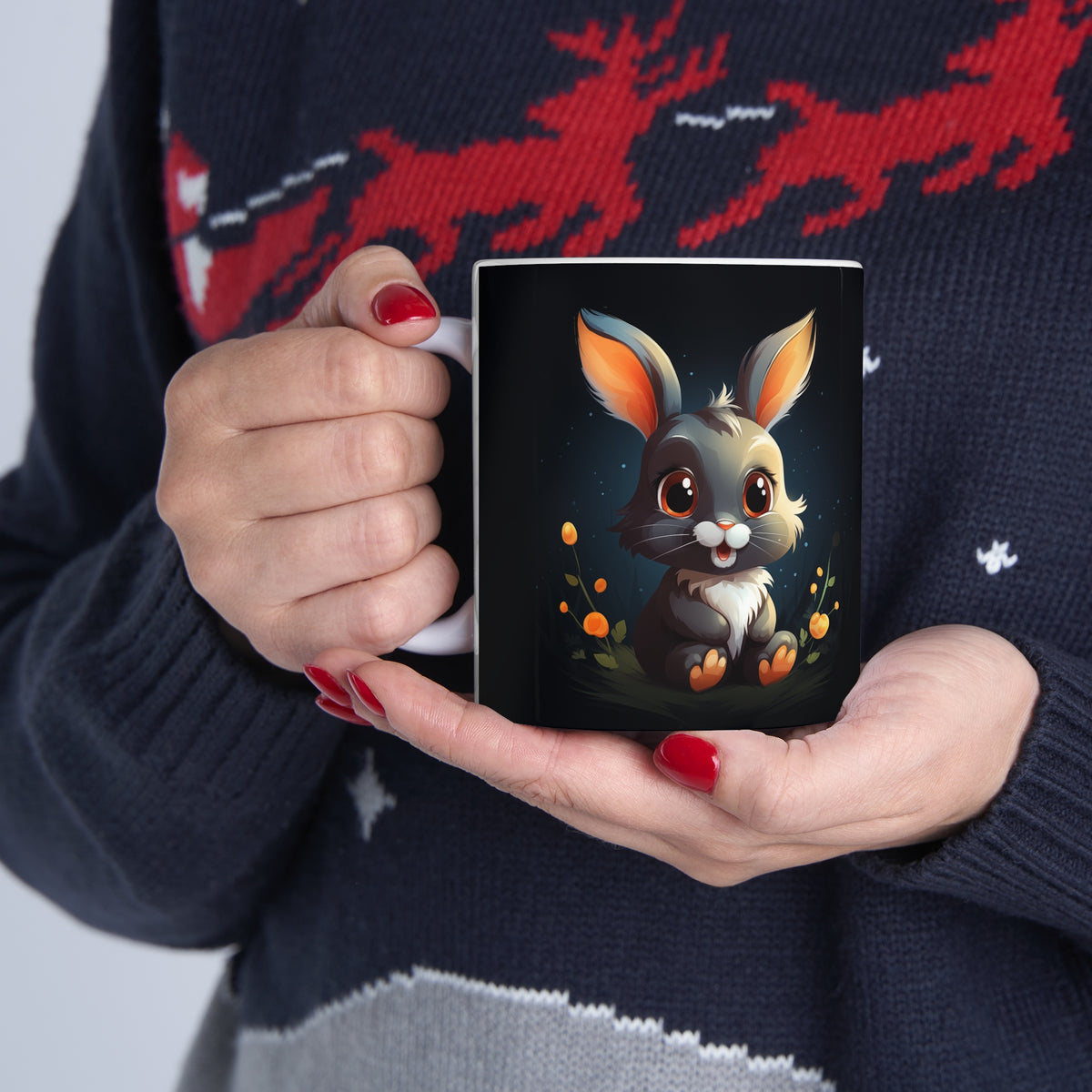 Rabbit Mug | Rabbit Gift | Rabbit Coffee Mug 2 | Rabbit Gifts Ceramic Mug 11oz