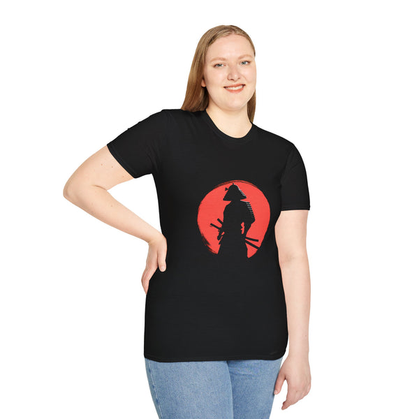 Samurai Red Moon T-Shirt | Unisex Samurai Shirt