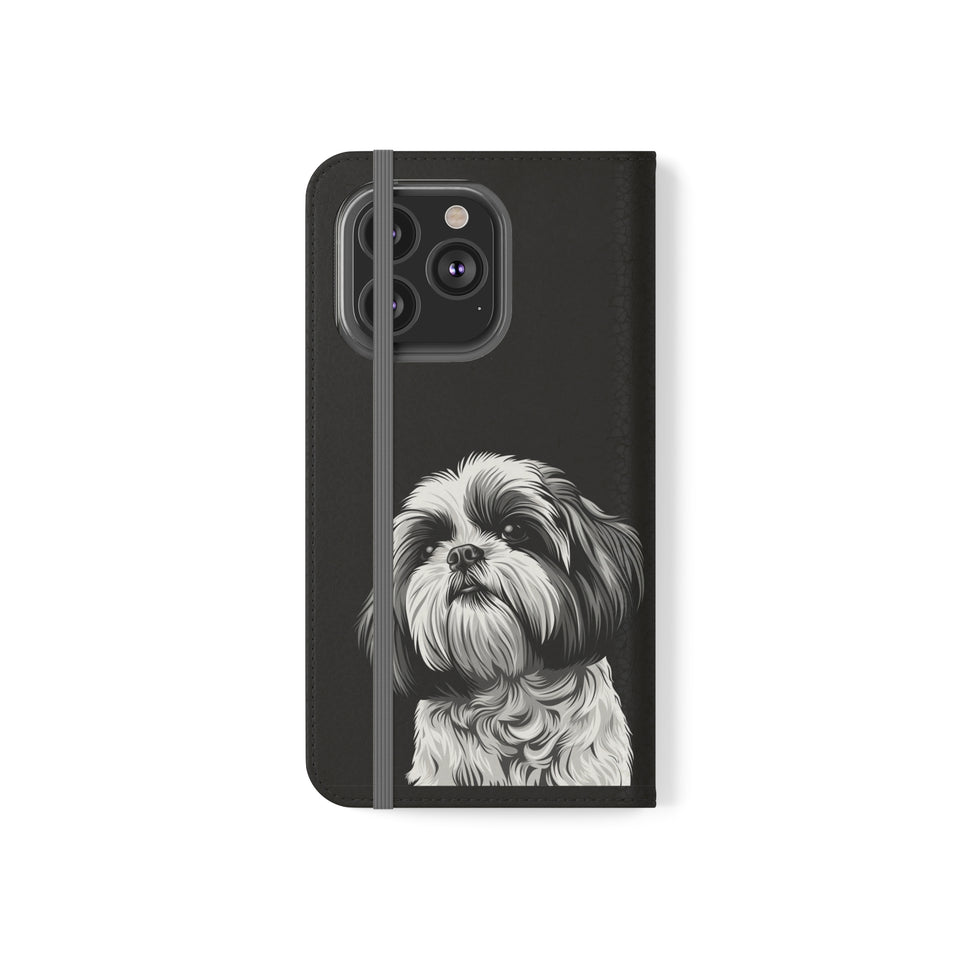 Shih Tzu Phone Case | Shih Tzu Wallet Phone Case | IPhone & Samsung Galaxy Shih Tzu Flip Cases