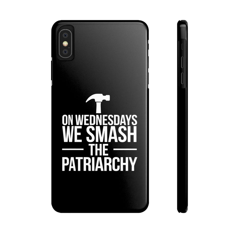 Premium On Wednesdays We Smash The Patriarchy iPhone Case | Feminist Gifts Slim Phone Cases
