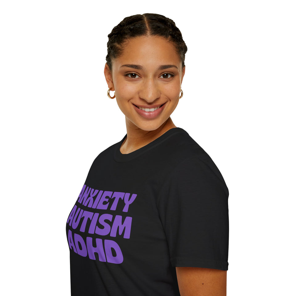 Anxiety Autism ADHD Awareness T-Shirt