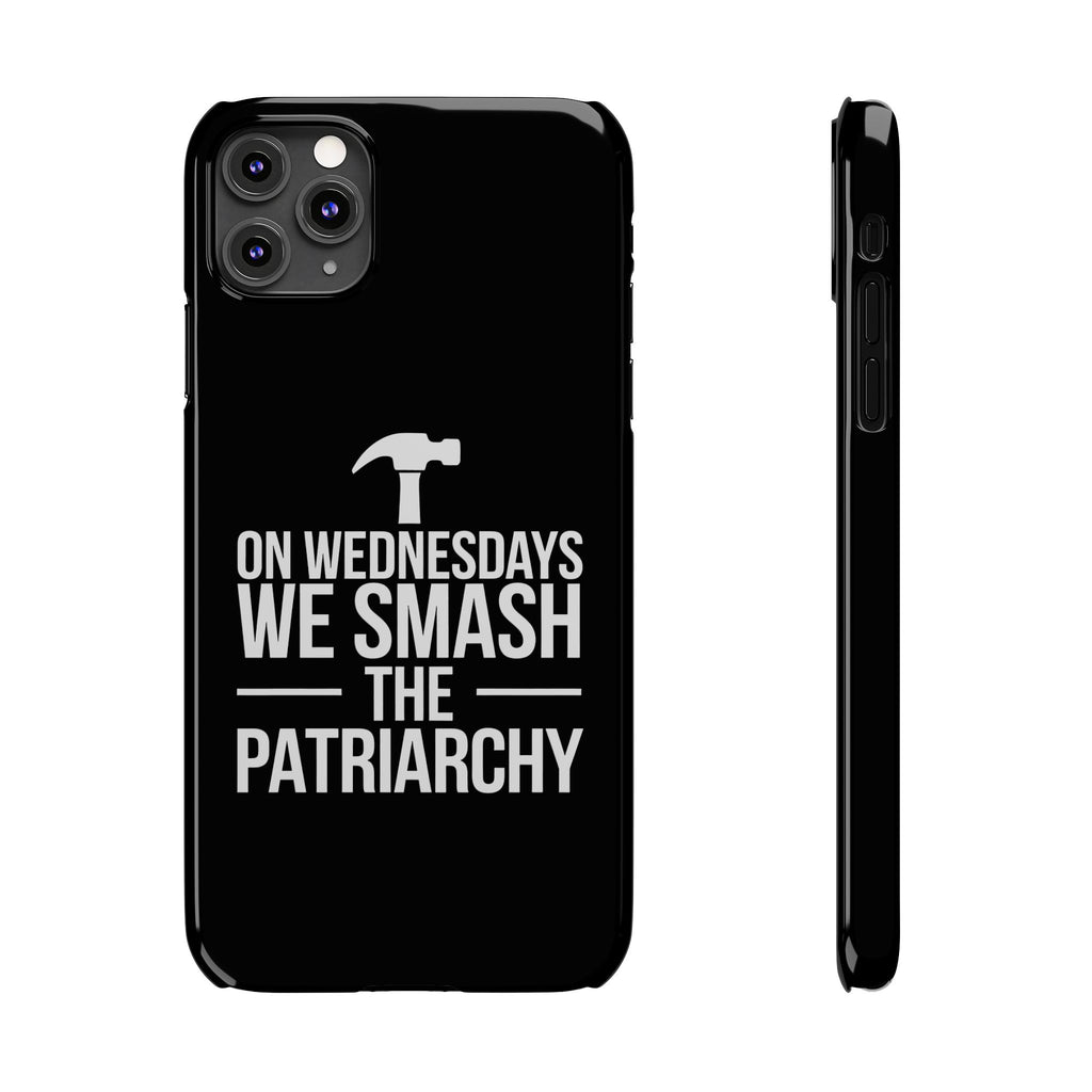 Premium On Wednesdays We Smash The Patriarchy iPhone Case | Feminist Gifts Slim Phone Cases