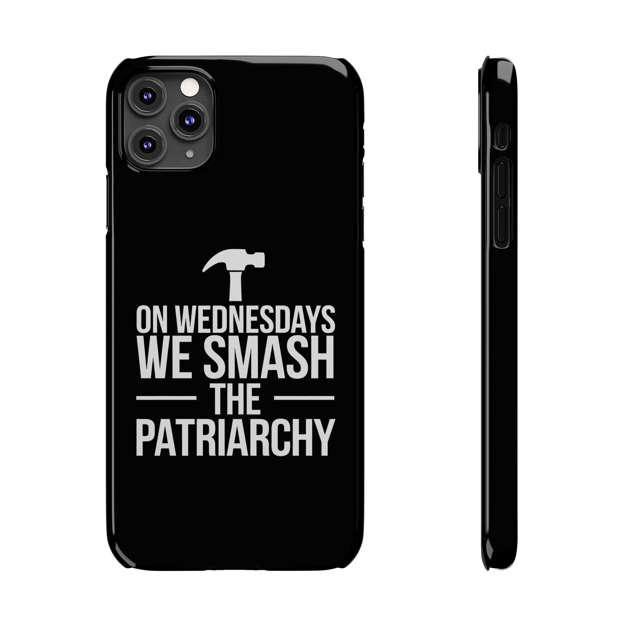 Premium On Wednesdays We Smash The Patriarchy iPhone Case | Feminist Gifts Slim Phone Cases