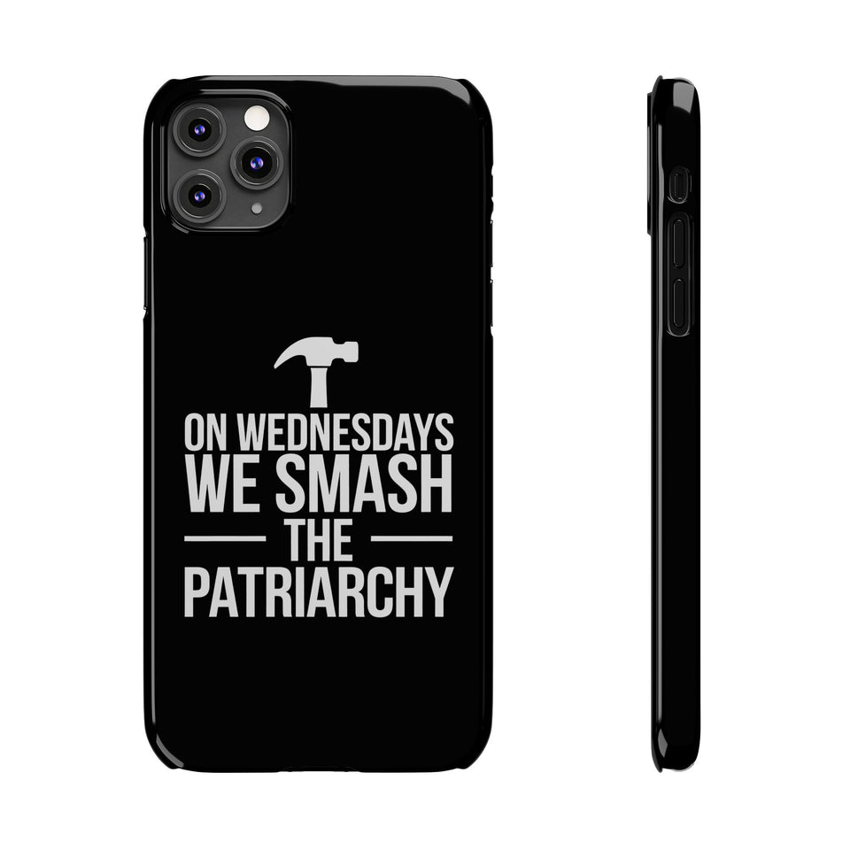 Premium On Wednesdays We Smash The Patriarchy iPhone Case | Feminist Gifts Slim Phone Cases