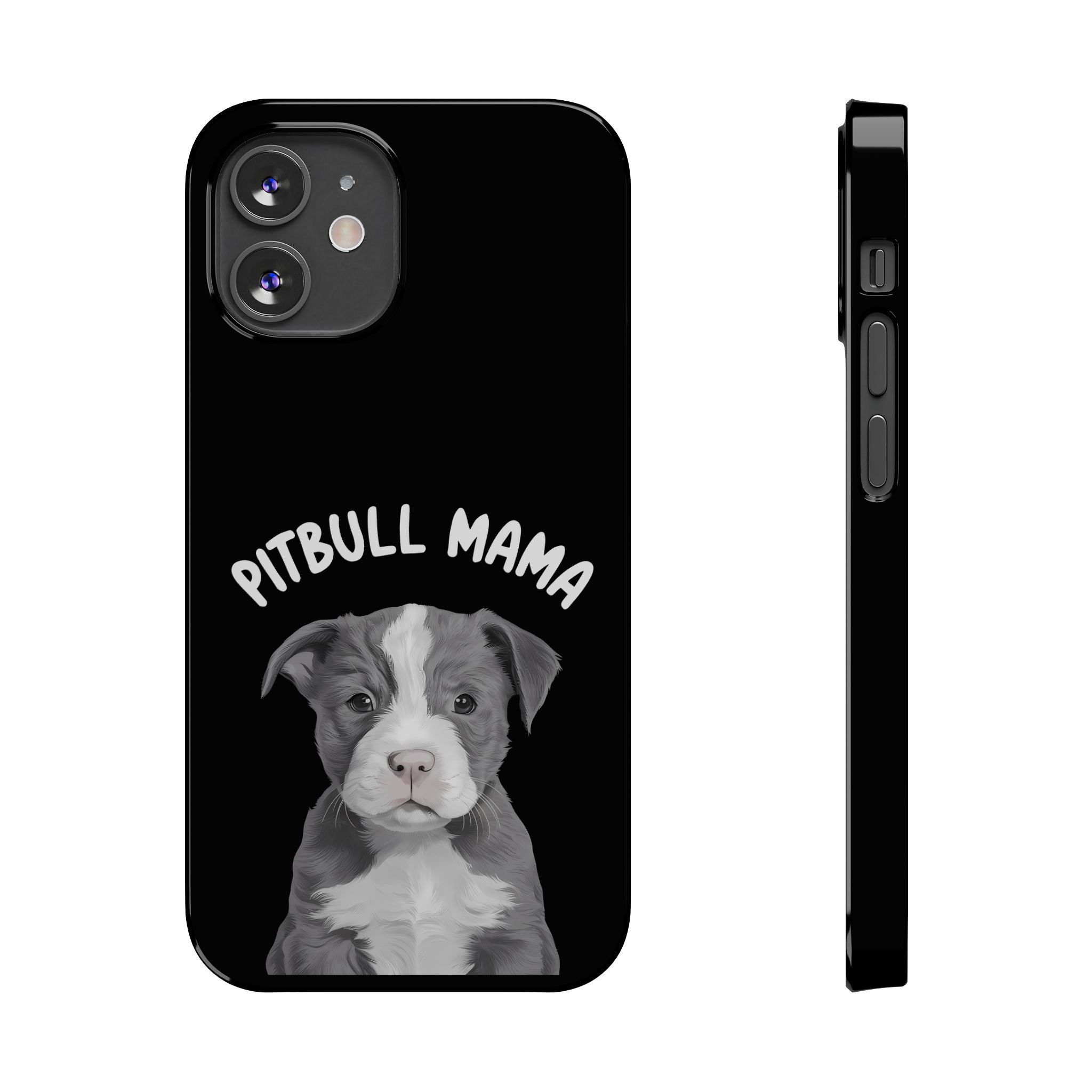 Premium Pitbull Mama iPhone Case | Pitbull Gifts Slim Phone Cases