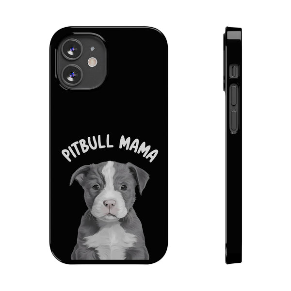 Premium Pitbull Mama iPhone Case | Pitbull Gifts Slim Phone Cases