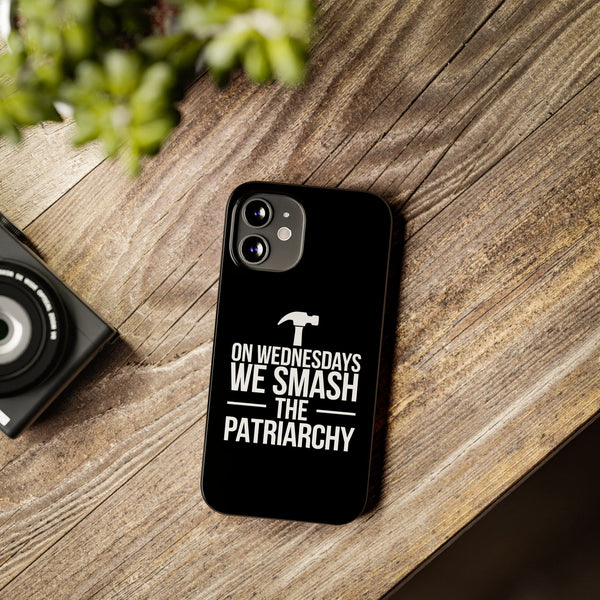 Premium On Wednesdays We Smash The Patriarchy iPhone Case | Feminist Gifts Slim Phone Cases