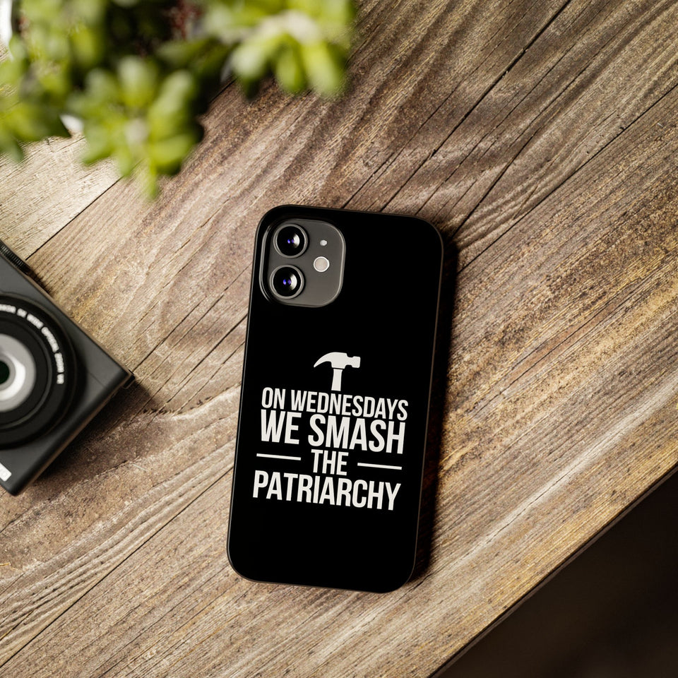 Premium On Wednesdays We Smash The Patriarchy iPhone Case | Feminist Gifts Slim Phone Cases
