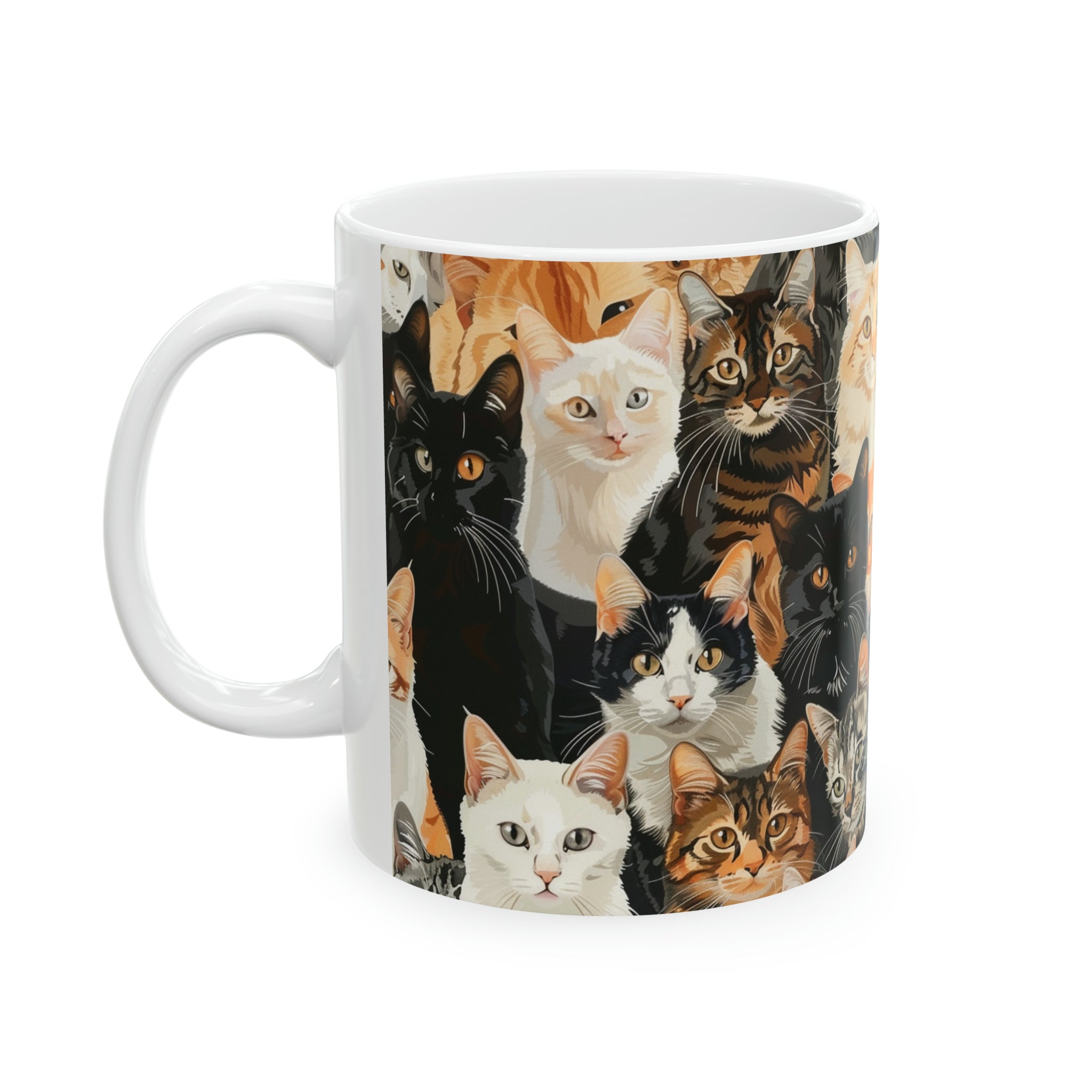 Cute Cats Mug | Cat Coffee Mug | Cute Cat Gift | Funny Cat Presents | Cat Mug 2 11oz