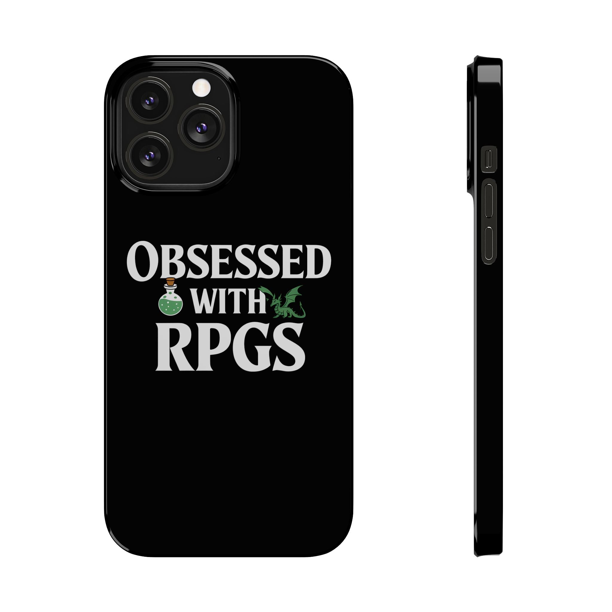 Premium Obsessed With RPGs iPhone Case | Role Playing Game Slim Phone Cases
