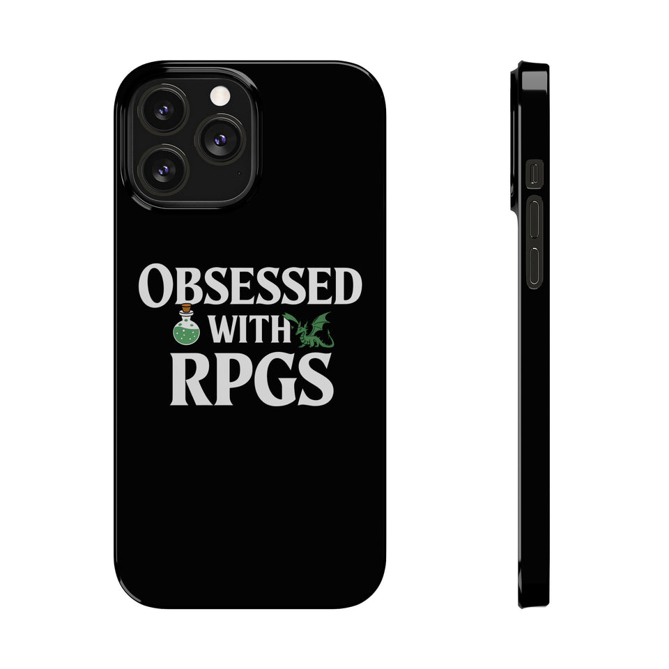 Premium Obsessed With RPGs iPhone Case | Role Playing Game Slim Phone Cases