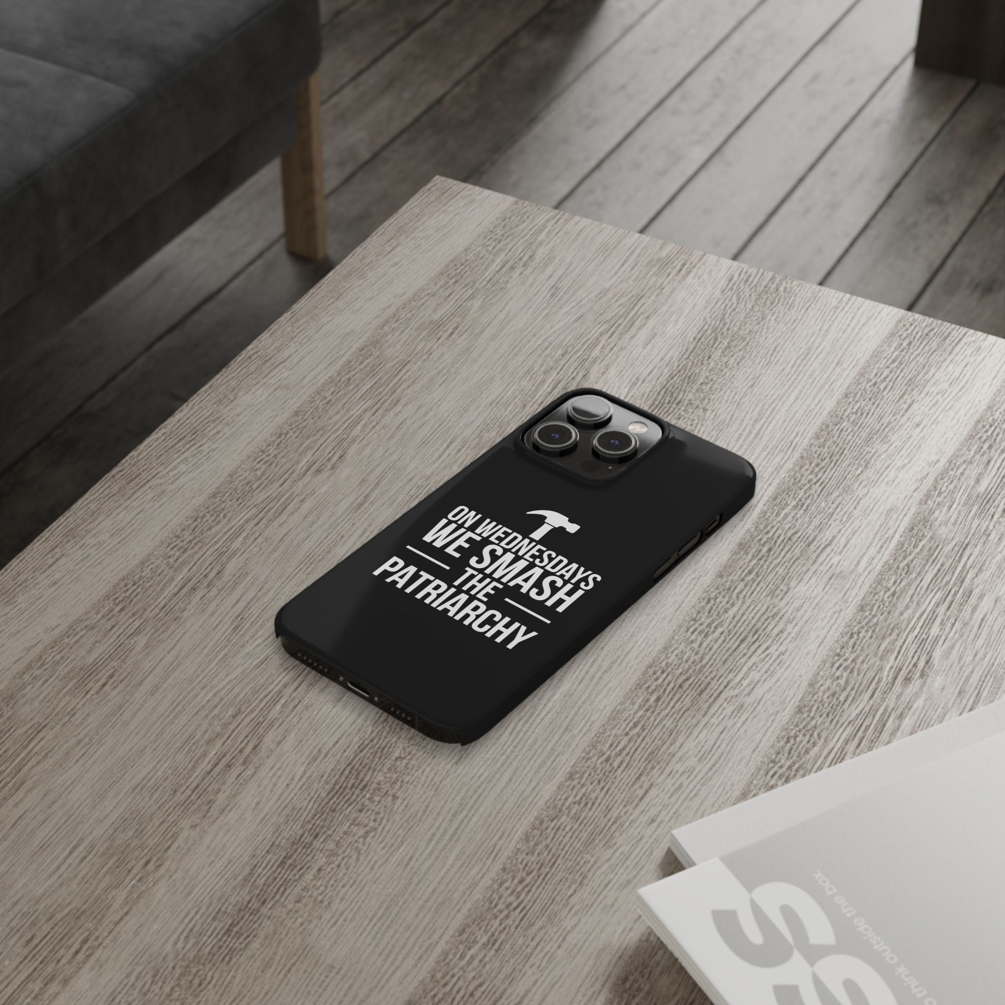Premium On Wednesdays We Smash The Patriarchy iPhone Case | Feminist Gifts Slim Phone Cases
