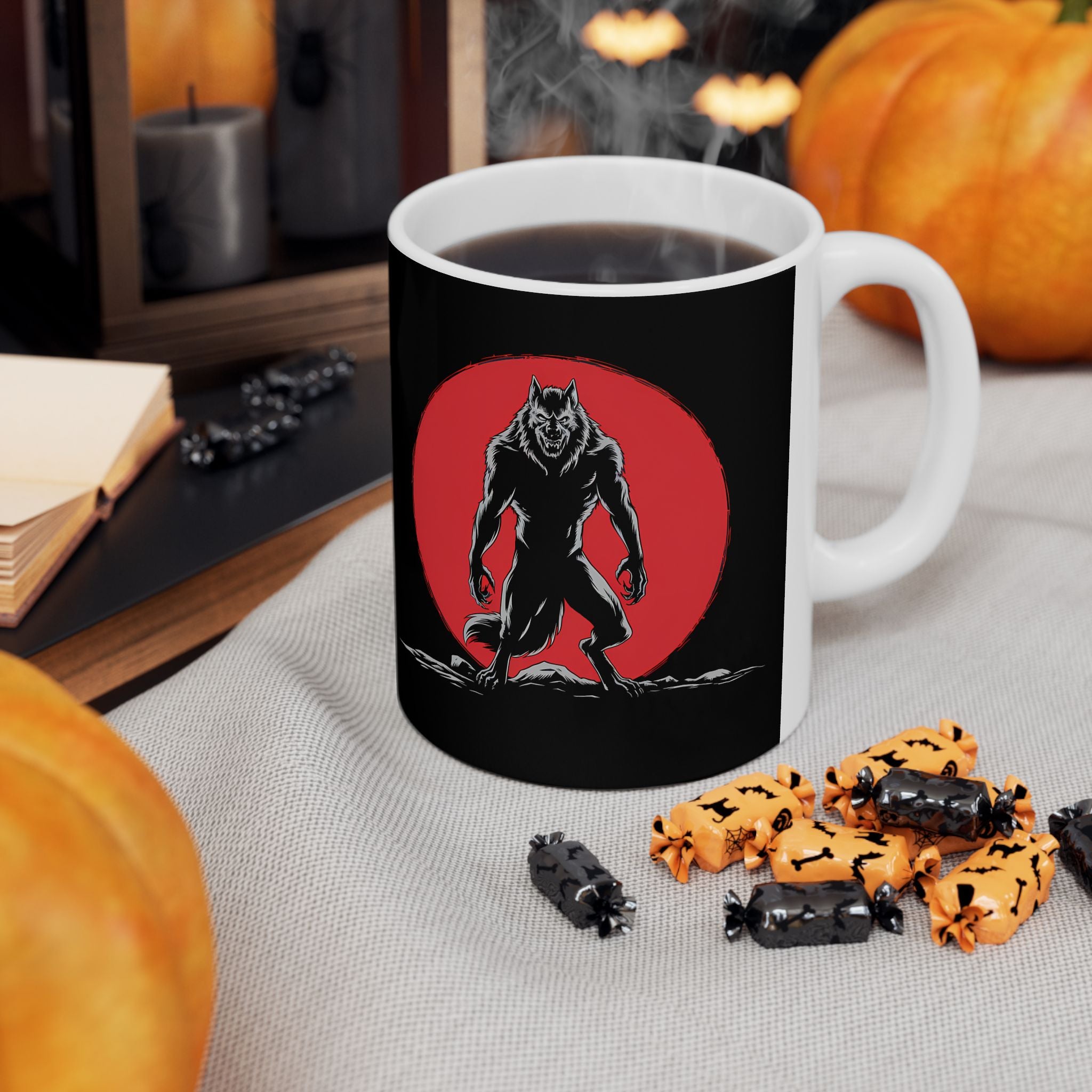 Werewolf Red Moon Mug