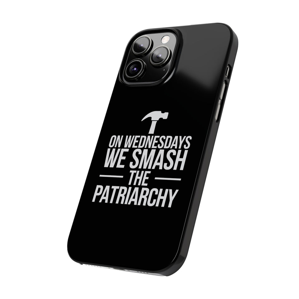 Premium On Wednesdays We Smash The Patriarchy iPhone Case | Feminist Gifts Slim Phone Cases
