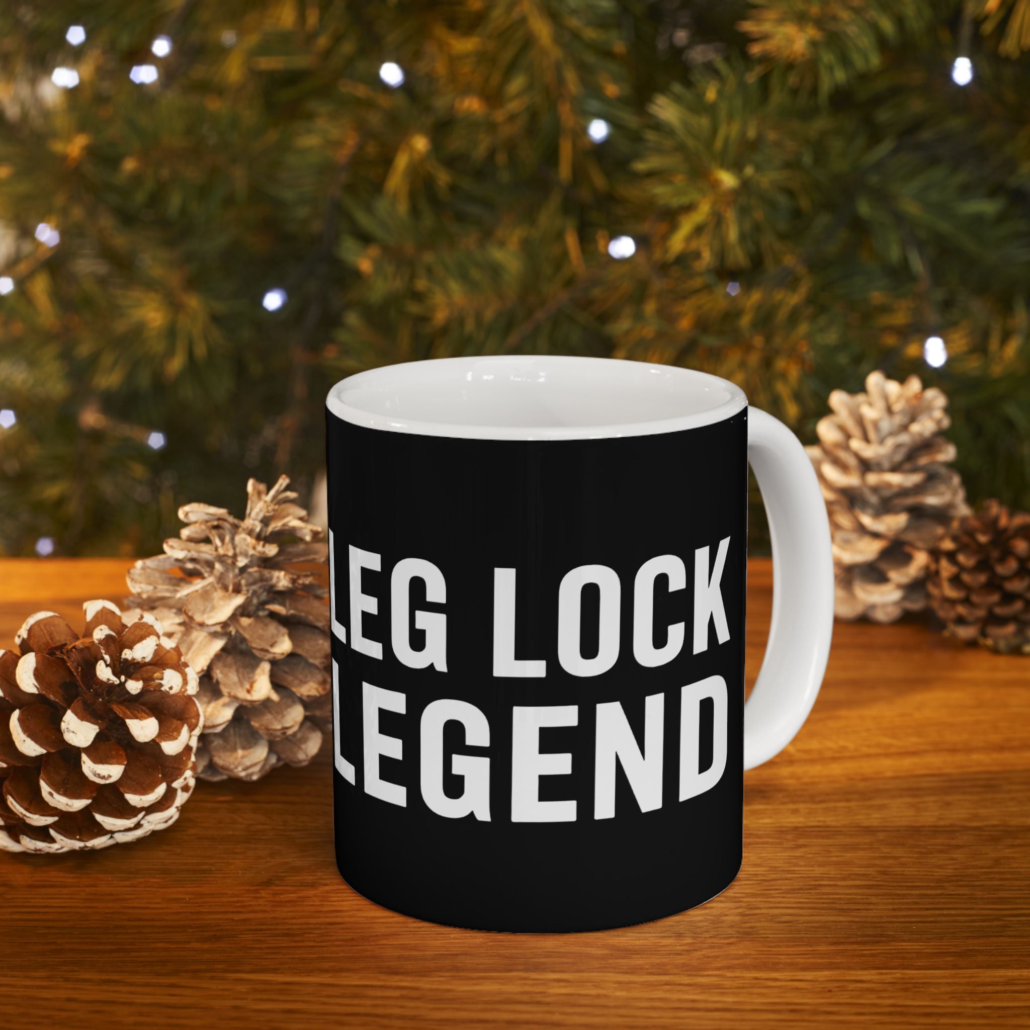 Brazilian Jiu Jitsu Leg Lock Legend BJJ Ceramic Mug | Brazilian Jiu Jitsu Gifts (11oz)