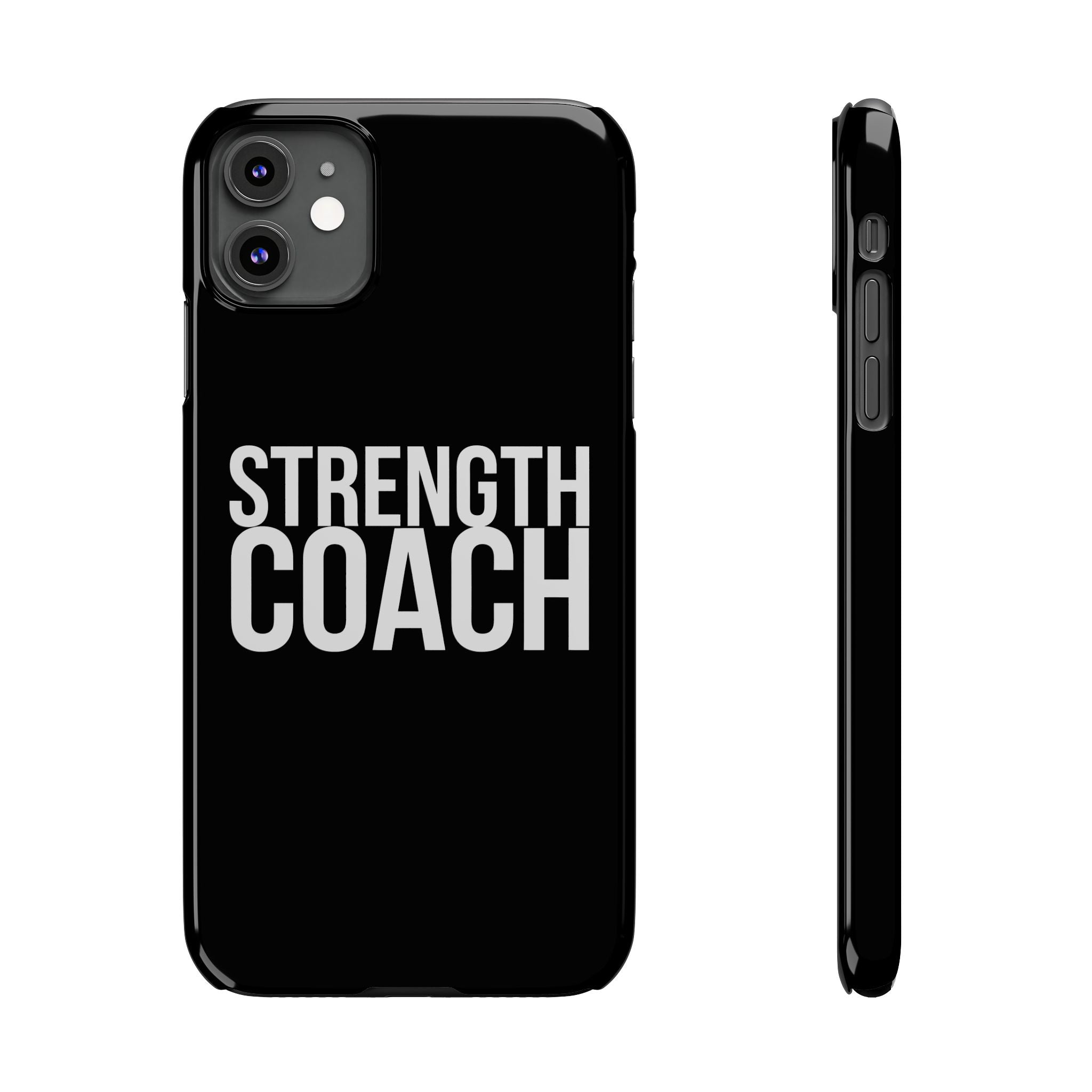 Premium Strength Coach iPhone Case | Strength Coach Gifts Slim Phone Cases