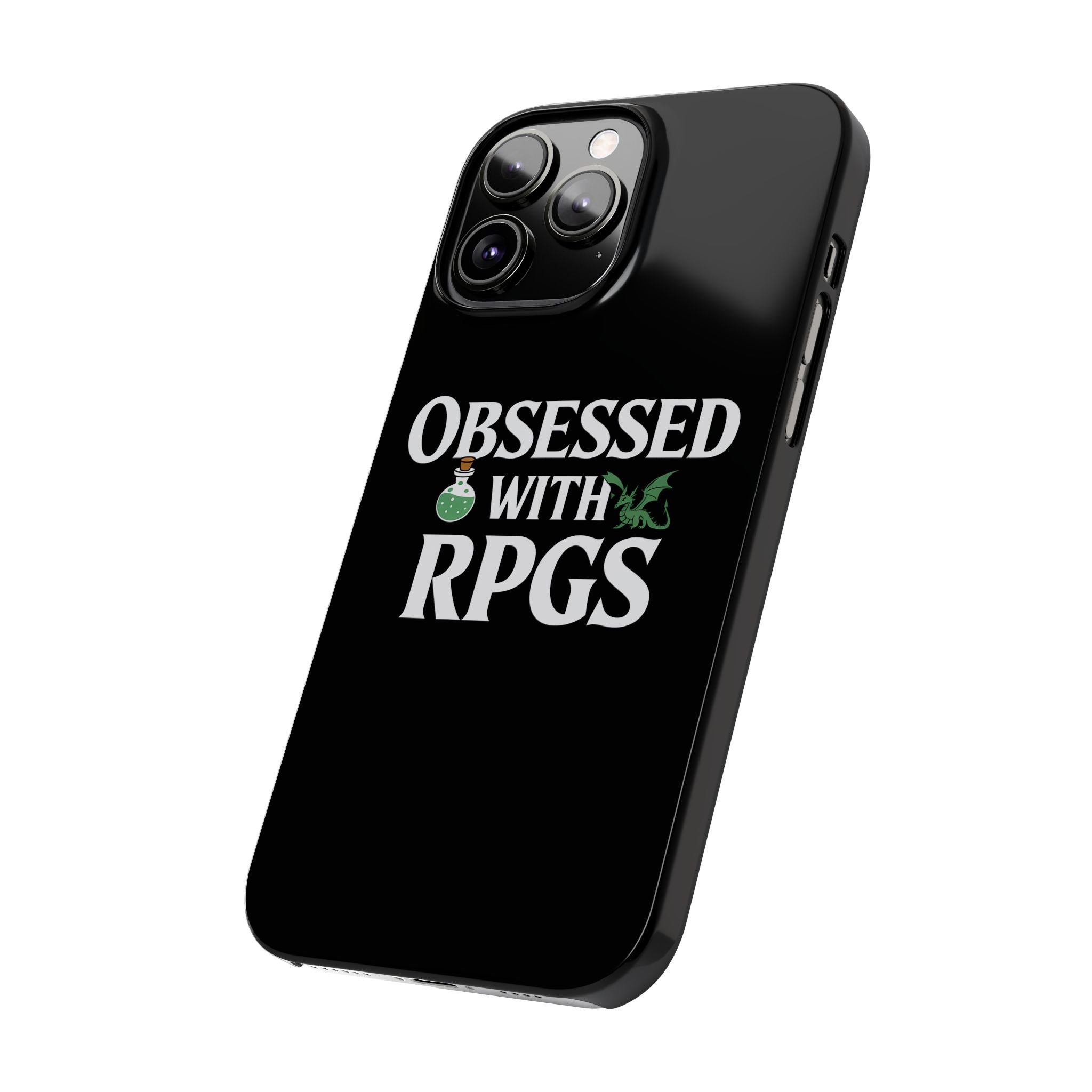Premium Obsessed With RPGs iPhone Case | Role Playing Game Slim Phone Cases
